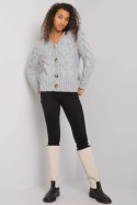 Sweter Damski Model LC-SW-A1.28X Grey - Rue Paris - uniwersalny
