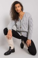 Sweter Damski Model LC-SW-A1.28X Grey - Rue Paris - uniwersalny