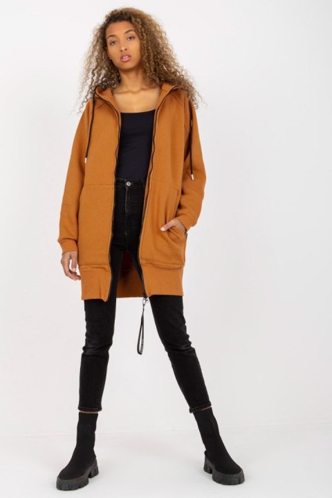 Bluza Damska Model AP-BL-AP-3004.32 Light Brown - Rue Paris - S/M Bluza Damska Model AP-BL-AP-3004.32 Light Brown - Rue Paris - S/M