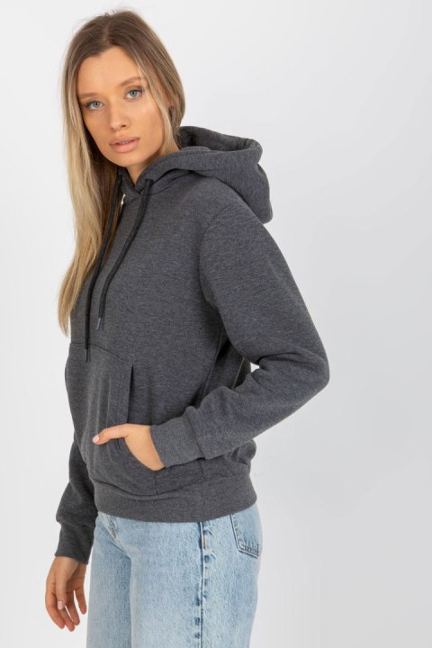 Bluza Damska Model CT-BL-F-621124.98P Dark Grey - Rue Paris - S/M Bluza Damska Model CT-BL-F-621124.98P Dark Grey - Rue Paris - S/M
