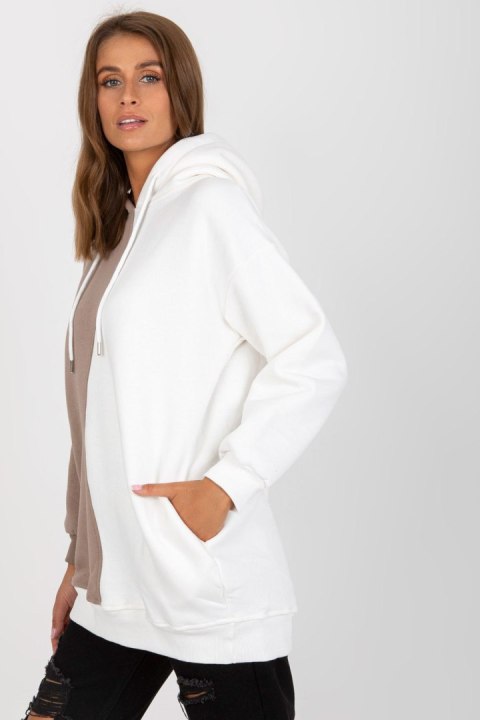 Bluza Damska Model RV-BL-8233.32X White/Beige - Rue Paris - S/M Bluza Damska Model RV-BL-8233.32X White/Beige - Rue Paris - S/M