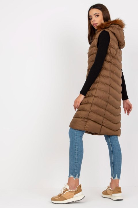Kamizelka Model RV-KZ-008.00P Brown - Rue Paris - M Kamizelka Model RV-KZ-008.00P Brown - Rue Paris - M