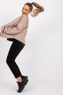Kurtka Damska Model RV-KR-002.00P Dark Beige - Rue Paris - L Kurtka Damska Model RV-KR-002.00P Dark Beige - Rue Paris - L