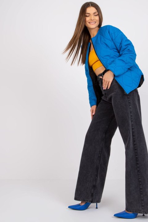 Kurtka Damska Model RV-KR-002.00P Dark Blue - Rue Paris - M Kurtka Damska Model RV-KR-002.00P Dark Blue - Rue Paris - M