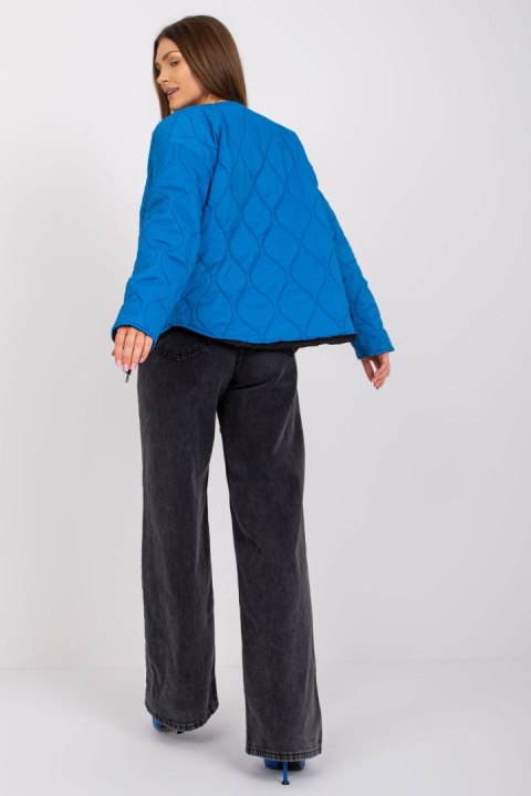 Kurtka Damska Model RV-KR-002.00P Dark Blue - Rue Paris - M Kurtka Damska Model RV-KR-002.00P Dark Blue - Rue Paris - M