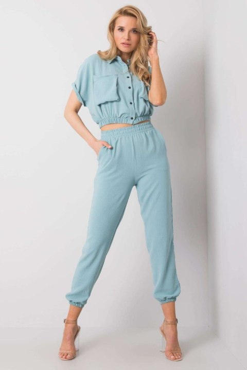 Spodnie Komplet Model 346-KMPL-5002.58 Mint - Rue Paris - XL Spodnie Komplet Model 346-KMPL-5002.58 Mint - Rue Paris - XL