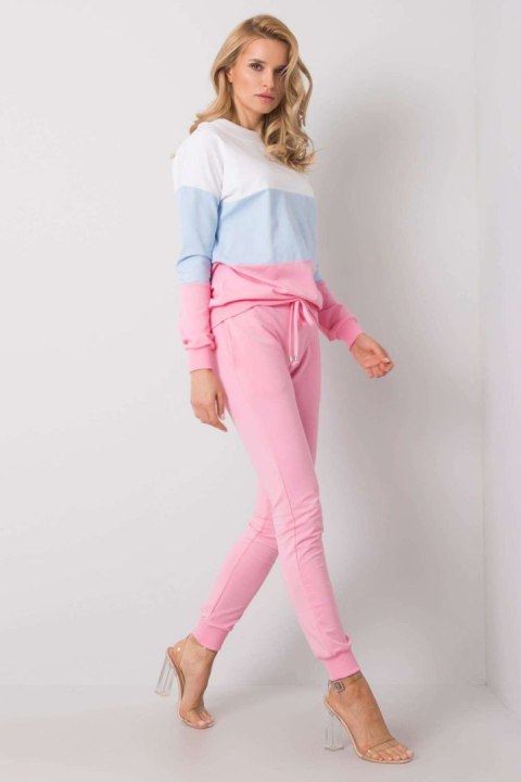 Spodnie Komplet Model RV-KMPL-5971.05 Pink - Rue Paris - S Spodnie Komplet Model RV-KMPL-5971.05 Pink - Rue Paris - S
