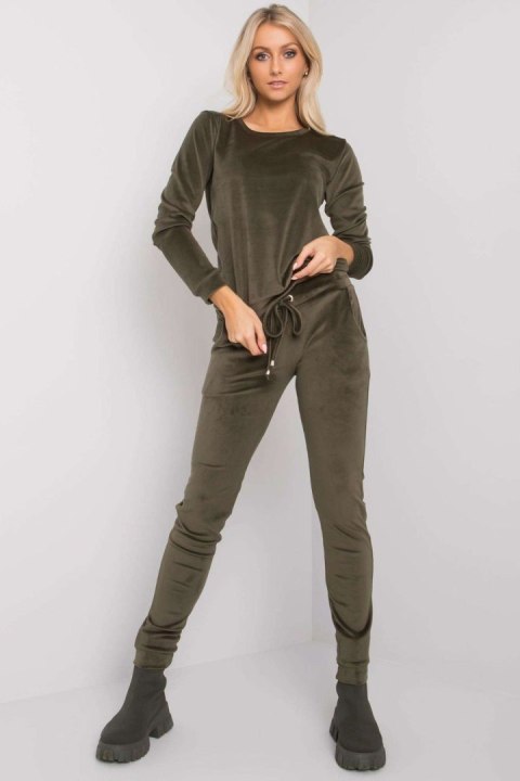 Spodnie Komplet Model RV-KMPL-6083.05 Khaki - Rue Paris - S
