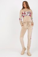 Spodnie Komplet Model RV-KMPL-8234.35X Beige - Rue Paris - S Spodnie Komplet Model RV-KMPL-8234.35X Beige - Rue Paris - S