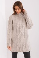 Sukienka Model LC-SK-1561.72P Beige - Rue Paris - uniwersalny Sukienka Model LC-SK-1561.72P Beige - Rue Paris - uniwersalny