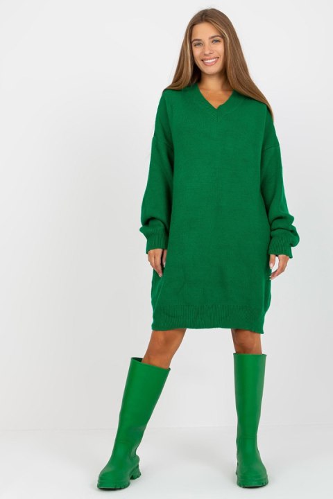 Sukienka Model LC-SW-0341.38P Green - Rue Paris - uniwersalny Sukienka Model LC-SW-0341.38P Green - Rue Paris - uniwersalny