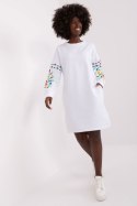 Sukienka Model RV-SK-8979.94P White - Rue Paris - L/XL Sukienka Model RV-SK-8979.94P White - Rue Paris - L/XL