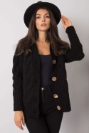 Sweter Damski Model LC-SW-A1.28X Black - Rue Paris - uniwersalny Sweter Damski Model LC-SW-A1.28X Black - Rue Paris - uniwersalny