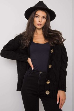 Sweter Damski Model LC-SW-A1.28X Black - Rue Paris - uniwersalny