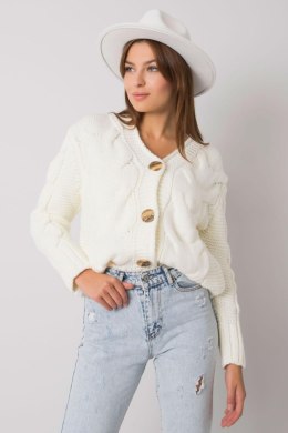 Sweter Damski Model LC-SW-A1.28X Ecru - Rue Paris - uniwersalny