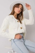 Sweter Damski Model LC-SW-A1.28X Ecru - Rue Paris - uniwersalny Sweter Damski Model LC-SW-A1.28X Ecru - Rue Paris - uniwersalny