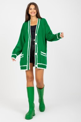 Sweter Kardigan Model LC-SW-0333.06X Green - Rue Paris - uniwersalny