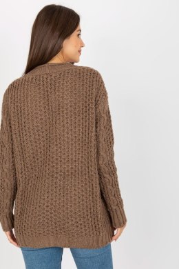 Sweter Kardigan Model LC-SW-8001.14P Brown - Rue Paris - uniwersalny
