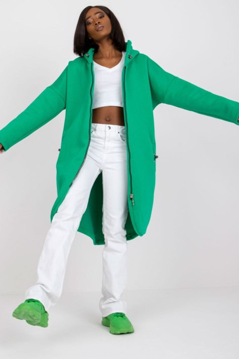 Bluza Damska Model RV-BL-4858-1.99P Green - Rue Paris - S/M Bluza Damska Model RV-BL-4858-1.99P Green - Rue Paris - S/M