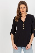 Bluzka Model WN-KS-VE51.17P Black - Rue Paris - M Bluzka Model WN-KS-VE51.17P Black - Rue Paris - M
