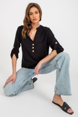 Bluzka Model WN-KS-VE51.17P Black - Rue Paris - M