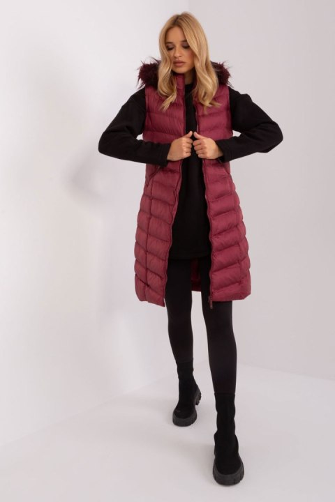 Kamizelka Model RV-KZ-008.00P Bordo - Rue Paris - XS
