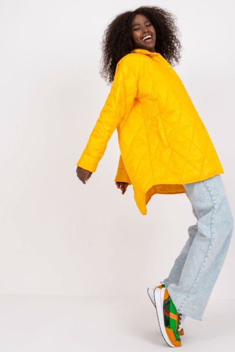 Kurtka Damska Model RV-KR-003.00P Dark Yellow - Rue Paris - M Kurtka Damska Model RV-KR-003.00P Dark Yellow - Rue Paris - M