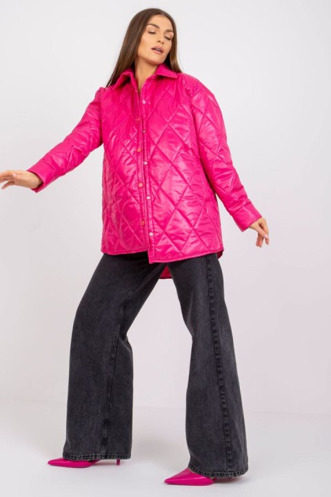 Kurtka Damska Model RV-KR-003.00P Fuksja - Rue Paris - M Kurtka Damska Model RV-KR-003.00P Fuksja - Rue Paris - M
