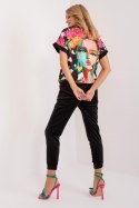 Spodnie Komplet Model DHJ-KMPL-8899-2.53 Black - Rue Paris - uniwersalny Spodnie Komplet Model DHJ-KMPL-8899-2.53 Black - Rue Paris - uniwersalny