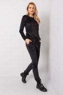 Spodnie Komplet Model RV-KMPL-6083.05 Black - Rue Paris - M Spodnie Komplet Model RV-KMPL-6083.05 Black - Rue Paris - M