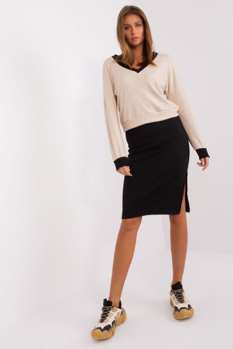 Sukienka Komplet Model WN-KMPL-679.16X Black/Beige - Rue Paris - S Sukienka Komplet Model WN-KMPL-679.16X Black/Beige - Rue Paris - S