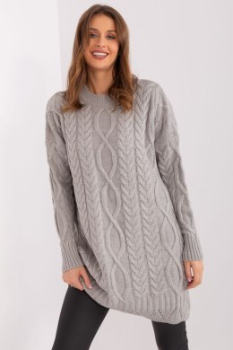 Sukienka Model LC-SK-8012-2.64P Grey - Rue Paris - uniwersalny