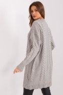 Sukienka Model LC-SK-8012-2.64P Grey - Rue Paris - uniwersalny Sukienka Model LC-SK-8012-2.64P Grey - Rue Paris - uniwersalny