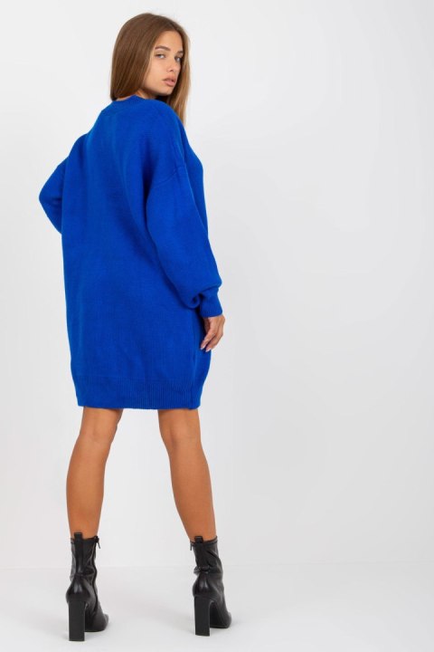 Sukienka Model LC-SW-0341.38P Cobalt - Rue Paris - uniwersalny Sukienka Model LC-SW-0341.38P Cobalt - Rue Paris - uniwersalny