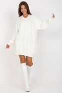 Sukienka Model LC-SW-0341.38P Ecru - Rue Paris - uniwersalny Sukienka Model LC-SW-0341.38P Ecru - Rue Paris - uniwersalny