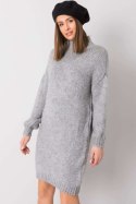Sukienka Model LC-SW-3018.97P Grey - Rue Paris - uniwersalny Sukienka Model LC-SW-3018.97P Grey - Rue Paris - uniwersalny