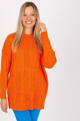 Sweter Damski Model LC-SW-8010.22P Orange - Rue Paris - uniwersalny
