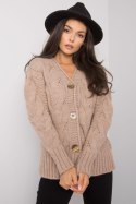 Sweter Damski Model LC-SW-A1.28X Dark Beige - Rue Paris - uniwersalny