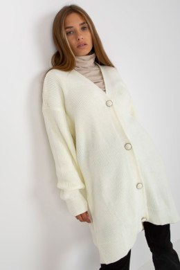 Sweter Kardigan Model LC-SW-0267.06X Ecru - Rue Paris - uniwersalny