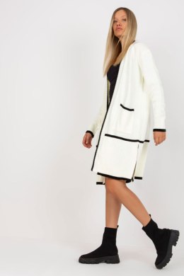Sweter Kardigan Model LC-SW-0340.42P Ecru - Rue Paris - uniwersalny