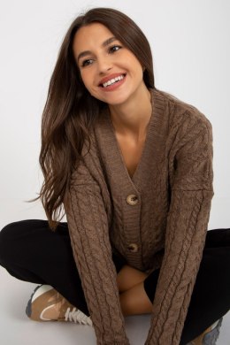 Sweter Kardigan Model LC-SW-8008.80P Brown - Rue Paris - uniwersalny