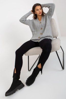 Sweter Kardigan Model LC-SW-8008.80P Grey - Rue Paris - uniwersalny
