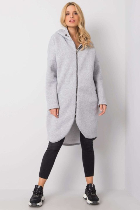 Bluza Damska Model RV-BL-4858-1.99P Grey - Rue Paris - S/M Bluza Damska Model RV-BL-4858-1.99P Grey - Rue Paris - S/M