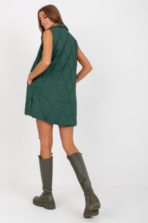 Kamizelka Model AP-KZ-RP01.00P Dark Green - Rue Paris - S Kamizelka Model AP-KZ-RP01.00P Dark Green - Rue Paris - S