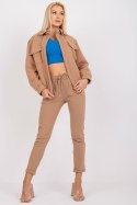 Kurtka Damska Model RV-KR-007.95P Camel - Rue Paris - L/XL