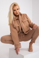 Kurtka Damska Model RV-KR-007.95P Camel - Rue Paris - L/XL
