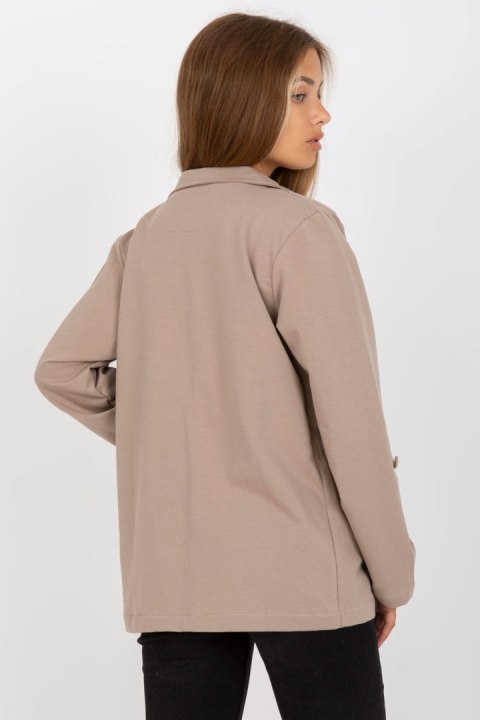 Marynarka Model RV-MA-8071.19P Dark Beige - Rue Paris - XL Marynarka Model RV-MA-8071.19P Dark Beige - Rue Paris - XL