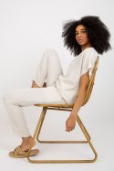 Spodnie Komplet Model WN-KMPL-VE41/42.05 Light Beige - Rue Paris - S Spodnie Komplet Model WN-KMPL-VE41/42.05 Light Beige - Rue Paris - S