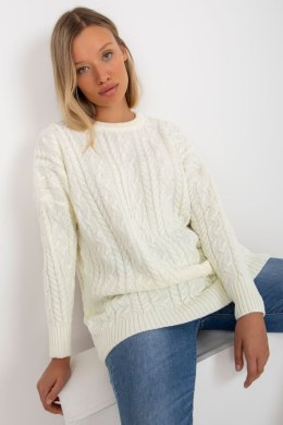 Sweter Damski Model LC-SW-8010.22P Ecru - Rue Paris - uniwersalny
