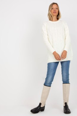 Sweter Damski Model LC-SW-8010.22P Ecru - Rue Paris - uniwersalny